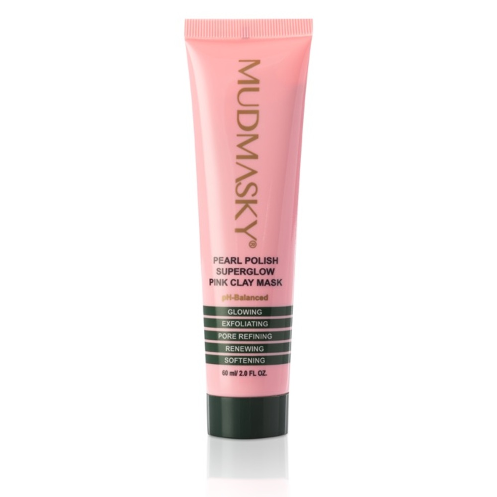 Mudmasky Pearl Polish Superglow Pink Clay Mask